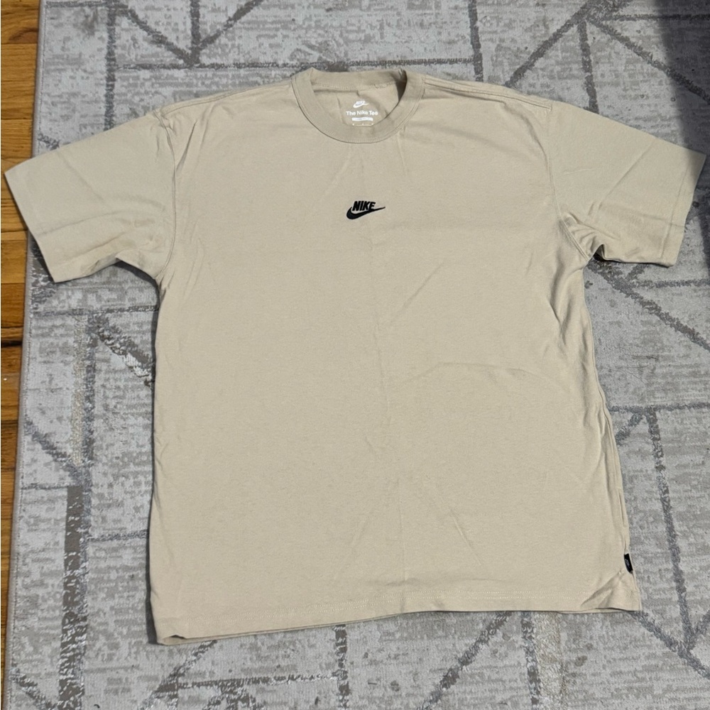 Nike Cream Short Sleeve Tee Minimalist Design